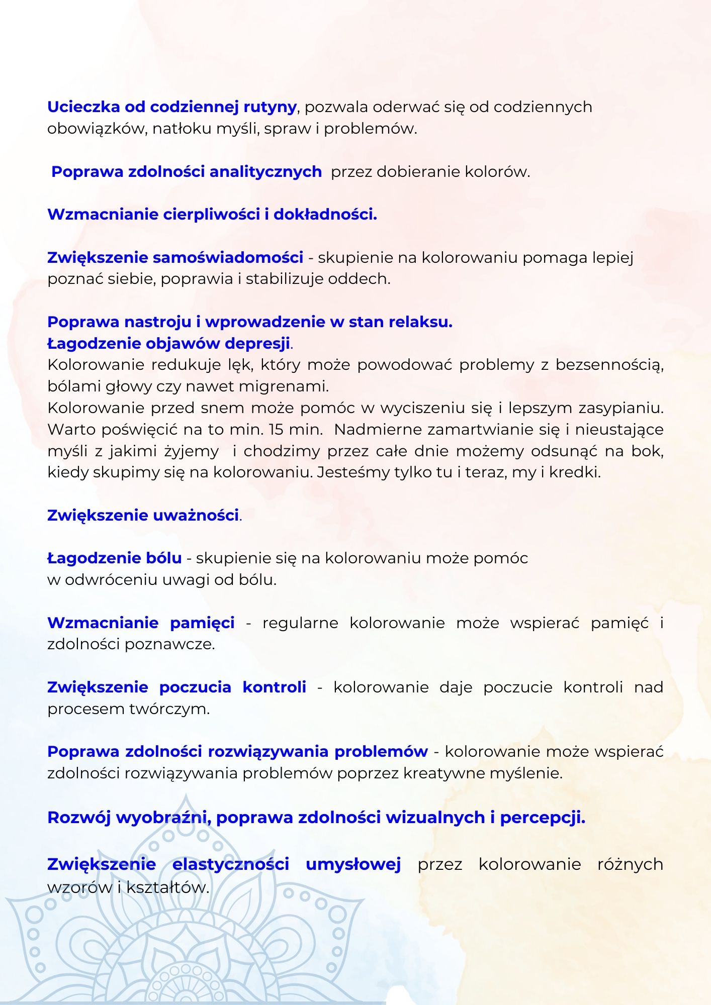 "102 Mandale - Czas na relaks". Antystresowe kolorowanki dla dorosłych. - obrazek 4